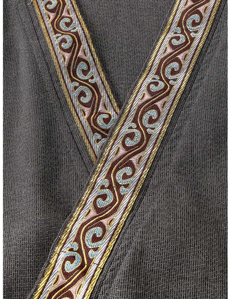 Pajamas - Mens Vintage Pattern V-Neck Tie Side Kimono Cotton Loose Short Loungewear Sets